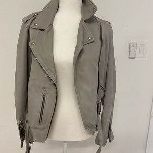 All saints biker leather jacket